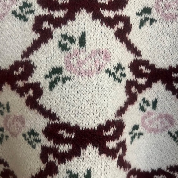 Sincerely Jules Bow And Floral Sweater - Picture 3 of 3